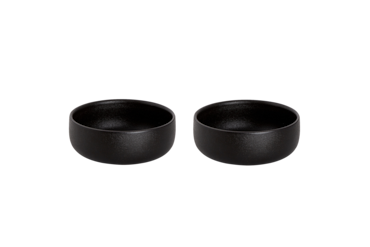Maastricht Porselein Schaal Universe 14 cm 65 cl Zwart Porselein 2 stuks