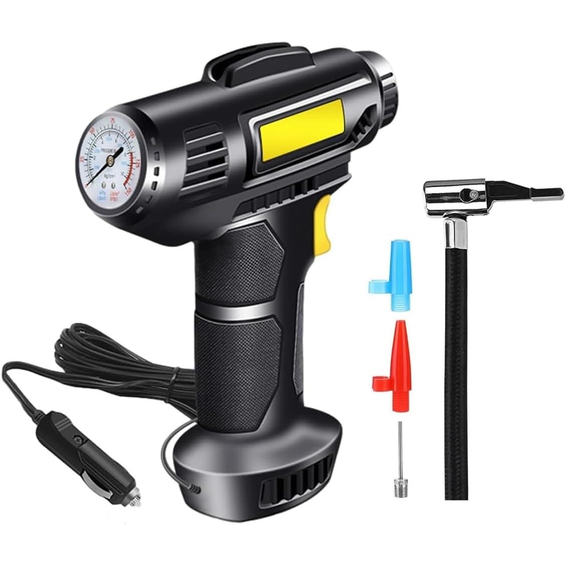 Compressor de ar, inflador de pneus, rodas, 12V DC 150 PSI