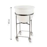 thumbnail of GILAC Chariot pour bac grand volume hémisphérique - inox - Gris G146121