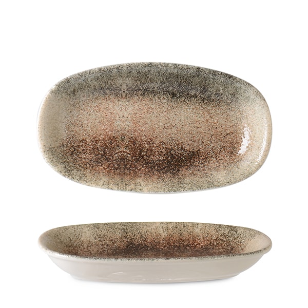 Fuente Oval Valencia Martite 30x18 cm 6 unidades