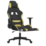 thumbnail of vidaXL Gaming-Stuhl mit Fußstütze Schwarz und Hellgrün Stoff