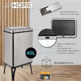 thumbnail of WellHome - Cubo de Basura Inteligente 40L en color Gris 35,5x26x71,5cm con 30 Bolsas Basura adaptadas