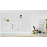 thumbnail of ALLboards Metallische Magnettafel Rahmenlos WEIß 90x60cm Memoboard für jede Art von Magneten Magnetpinnwand + 4 Marker, 10 Magnete und Schwamm