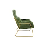 thumbnail of SalesFever Relaxsessel | Samtvelours | B 73 x T 80 x H 102 cm | Grün