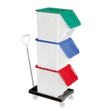 thumbnail of GILAC Socle rouleur 4 roues pivotantes - chape acier - - L - Noir G170141