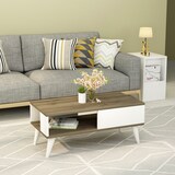 thumbnail of Skye Decor, Seul- Seul OLV, Nussbaumfarbe,,Weiß, Couchtische, 40x90x45 cm, 100% Melaminbeschichtete Partikelplatte