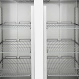 thumbnail of Frigorífico profissional de 2 portas, aço inoxidável, refrigeração a ar, GN2/1, 210 x 148 x 83cm, com fechadura, 1300L, EASYLINE 10003 Vaiotec