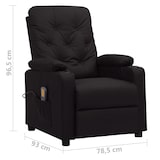 thumbnail of vidaXL Massagesessel Schwarz Kunstleder