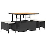 thumbnail of vidaXL Garten-Sofa-Set 13 pcs Schwarz und Creme 100 x 100 x 71 cm