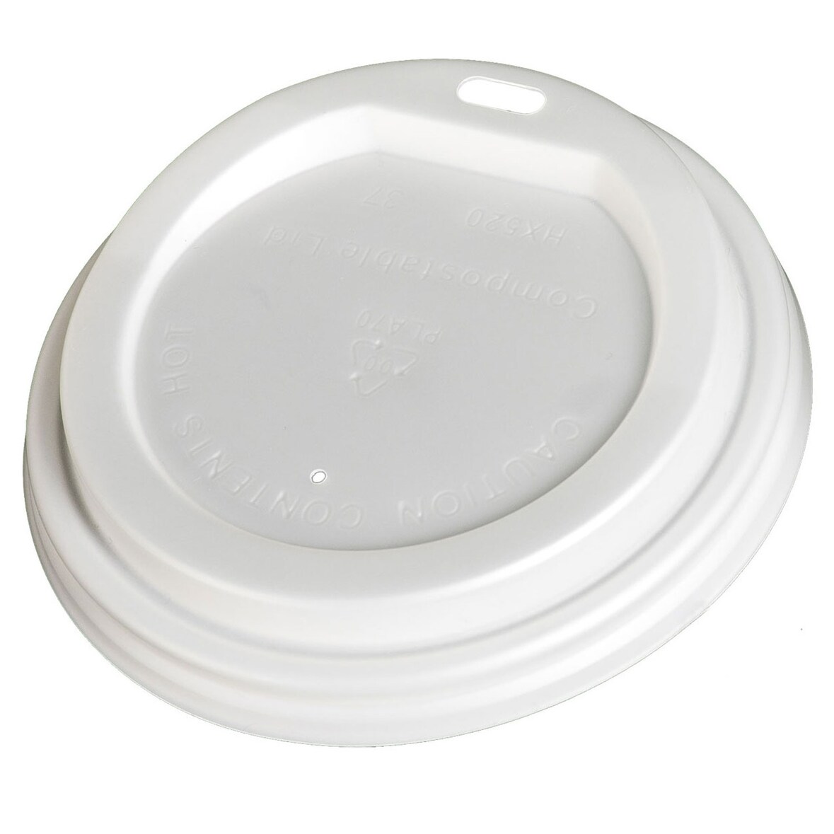 250x BIO Deckel Domdeckel für 100ml Becher CPLA O6.2cm