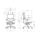 thumbnail of Ergonomischer Bürostuhl / Bürodrehstuhl mit Kopfstütze und Lendenwirbelstütze Business Chair, grau (1 Stück)
