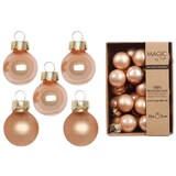 thumbnail of 25 Weihnachtskugeln Glas 2cm matt & glänzend Christbaumkugeln Weihnachtsbaumkugeln Mini Christbaumschmuck Weihnachtsbaumschmuck Deko Beige