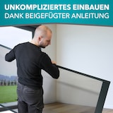 thumbnail of Fliegengitter Insektenschutz Tür Alurahmen auf Maß Mückengitter Balkontür,Farbe:anthrazit (RAL7016),Größe (Breite x Höhe):120 x 240 cm