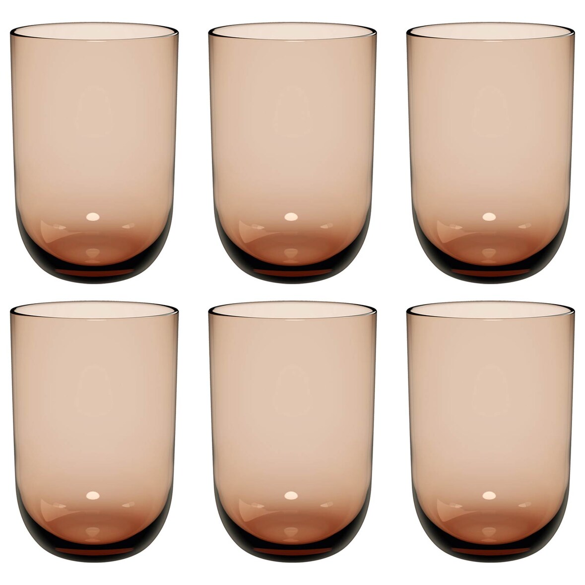 like. by Villeroy & Boch Like Glass Longdrinkbecher 385 ml 6er Set Clay