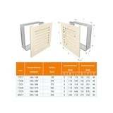 thumbnail of Grelha de ventilação vertical para lareira Crema- Hide 30x17