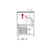 thumbnail of Hailo Abfallsammler 3644701 TR Swing Raumspar-Tandem-S 18 + 12 Liter