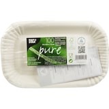 thumbnail of PAPSTAR 600 Schalen, Pappe "pure" eckig 15 cm x 23 cm x 2 cm weiss