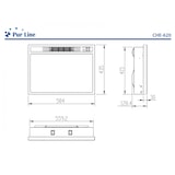 thumbnail of PURLINE Einsetzbarer Elektrokamin CHE-620