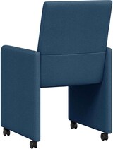 thumbnail of vidaXL Esszimmerstühle Mit Rad 2 pcs Blau 57 x 66 x 94 cm Stoff