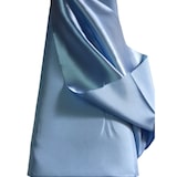 thumbnail of Tissu Doublure satin satinée uni BLEU CLAIR largeur 150 cm au metre