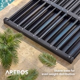 thumbnail of AREBOS Elemento di base per doccia da giardino | antiscivolo e idrorepellente | Piastra in PVC, resistente alle intemperie e stabile