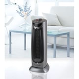 thumbnail of Tarrington House Keramik-Heizlüfter mit Ventilator CH2000, Kunststoff, 21.5 x 24 x 54 cm, 2000 W, 2 Leistungsstufen, Oszillationsfunktion, silber