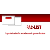 thumbnail of Lot de 100 Pochettes Documents ci-inclus PAC-LIST A6