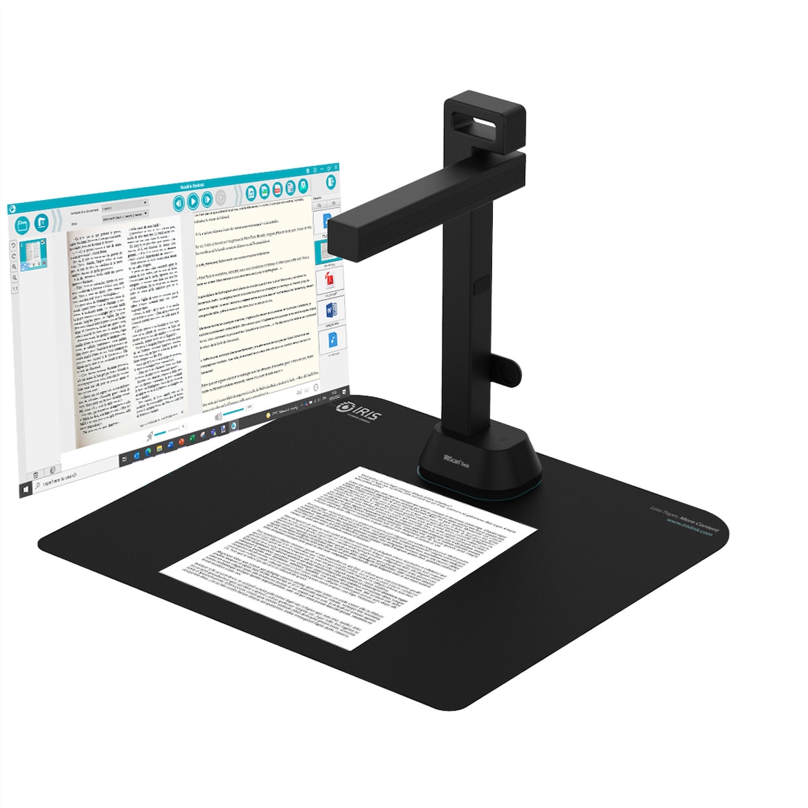 IRIScan Desk 6 Pro A3-documentscanner voor dyslexie, Mobiele desktop camera scanner