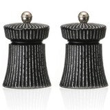 thumbnail of Salz- und Pfeffermühle mit IRON CRUSH, Höhe 9,5 cm, schwarz / Weiß, Carbonstahl, Edelstahl, Gusseisen