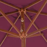 thumbnail of vidaXL Parasol met houten paal 270 cm bordeauxrood
