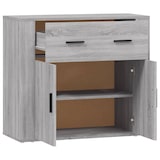 thumbnail of Helloshop26 - Buffet Sideboard Kommode Kleiderschrank Aufbewahrungsmöbel Organizer Küche Wohnzimmer Sonoma 80 x 33 x 70 cm 02_0036535