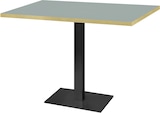 thumbnail of RestooTab - Tisch Milan 120x70cm Dekor Grau medio Kanten messingfarben