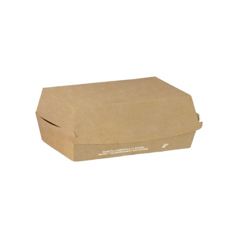 Boîte à sandwich jetable rectangulaire Extra 19x11x7,5 cm - 50 pièces - Ecobioshopping