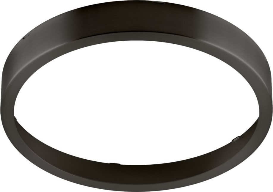 Ein schwarzer Ring mit einer abgeschrägten Kante.