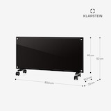 thumbnail of Bornholm Konvektions-Heizgerät 2000W Timer 2 Heizstufen ECO-Modus Schwarz