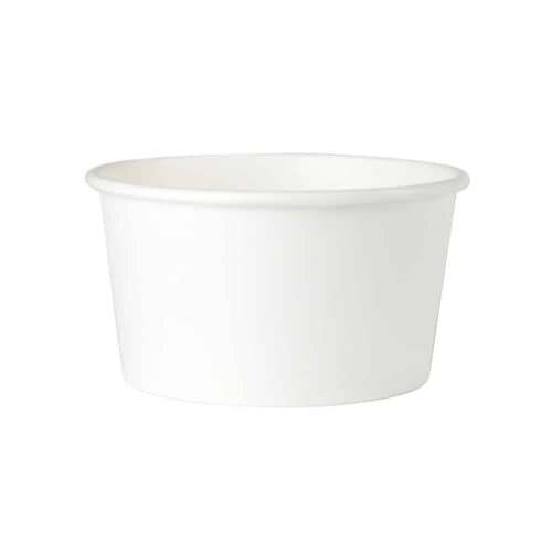 Ekoe Weiße Suppenschüsseln aus kompostierbarem Papier 350 ml 100 Stk