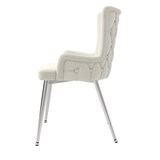 thumbnail of Merax Samt-Esszimmerstuhl(Set, 6 St), 6er-Set, Polsterstühle Küchenstühle luxuriöser Wohnzimmer-Schlafzimmer-Loungesessel , Beige
