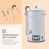 thumbnail of Mundschenk Maischekessel, Bierbrauanlage, 2500 W, 30 l, 9 Programme Silber-Metallic