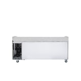 thumbnail of METRO PROFESSIONAL Table à pizza GPT3100, 201,8 x 80 x 100 cm, 362 L, argenté