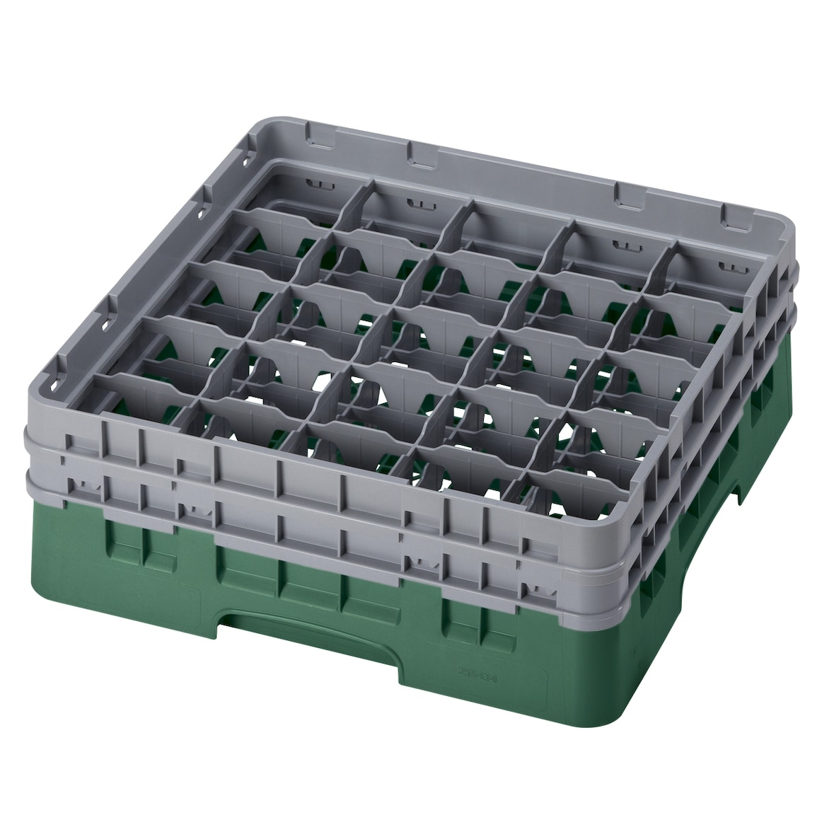 CAMBRO - 25S434-119 - Rack de lavagem 25 comp. 2 extensores - 8,7 cm Ø max. - alt. máx. 13,5 cm - 50 x 50 x 18,4 cm - Verde