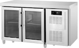 thumbnail of Gekühlter 2-türiger Glaskühltisch, Edelstahl -2 +8 °C 136x70x85h cm tropentauglich