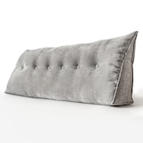 thumbnail of Björn&Schiller Rückenkissen grau 160 cm - Lesekissen für Bett und Sofa Rückenpolster für die Wand groß mit waschbarem Bezug