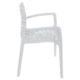 thumbnail of METRO PROFESSIONAL Stapelstoel met armleuning voor buiten Maurage, kunststof, wit
