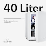 thumbnail of Klarstein Happy Hour Minibar 40L 5-15°C 23 dB LED-Licht Weiß