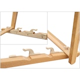 thumbnail of Strandstuhl gelb Gartenliege Strandliege Deckchair Tisch Liegestuhl Holz hell klappbar 10-302NT