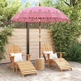 thumbnail of vidaXL Balinese Parasol Roze (210-220) x 260 cm Katoen en massief hout