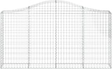 thumbnail of vidaXL Gabione mit Hochbogen 200x30x100/120 cm Verzinktes Eisen