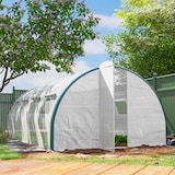 thumbnail of Outsunny Serra a Tunnel 6x3m con 2 Ingressi e 8 Finestre Bianco Verde