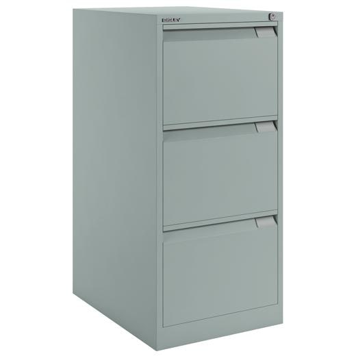 Archivador Bisley BS 3 cajones A4-folio 62cm gris