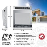 thumbnail of BEARWARE LED Solar Hausnummernleuchte, Wandlicht mit Nummernset, Warmweiß, PIR, Solarpanel, Ein-/Ausschalter